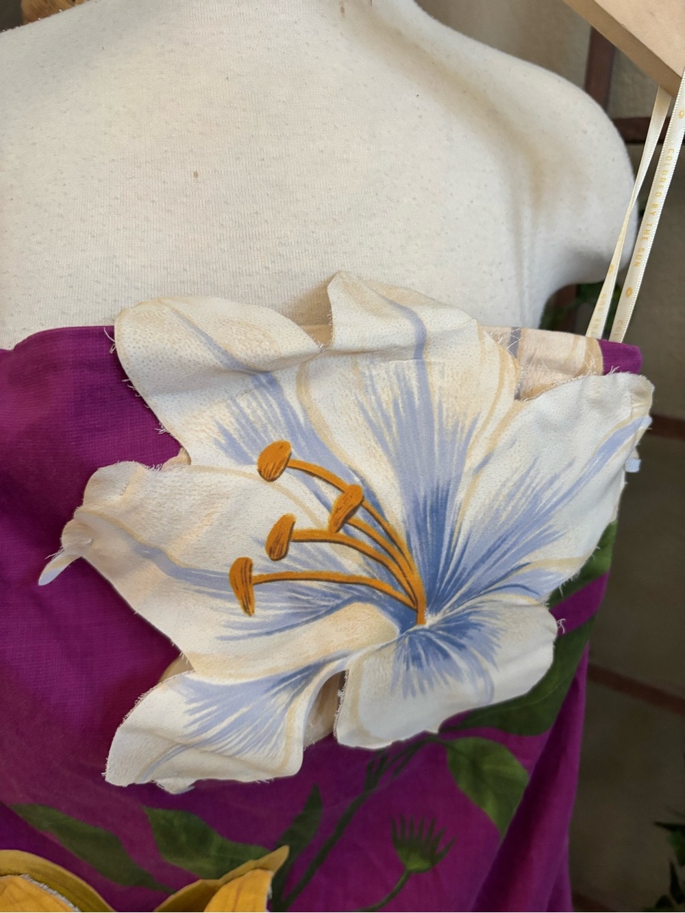 ▪️FARM Rio x Anthropologie Strapless 3D Floral Mini Dress XS - Picture 13 of 13